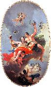 Giovanni Battista Tiepolo The Triumph of Zephyr and Flora oil painting artist